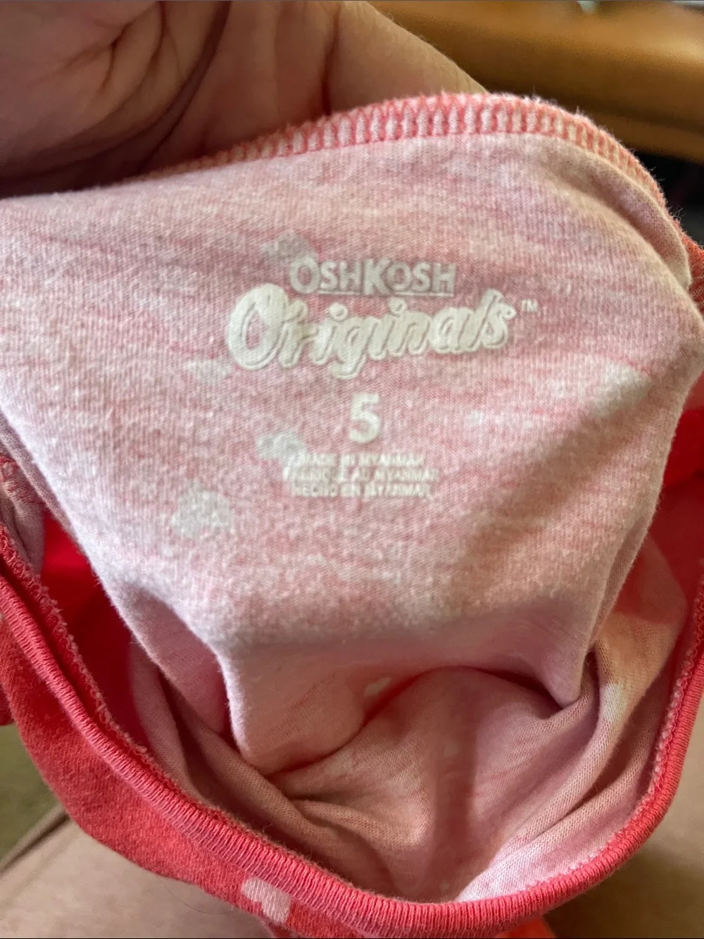 Girls pink hearts shirt